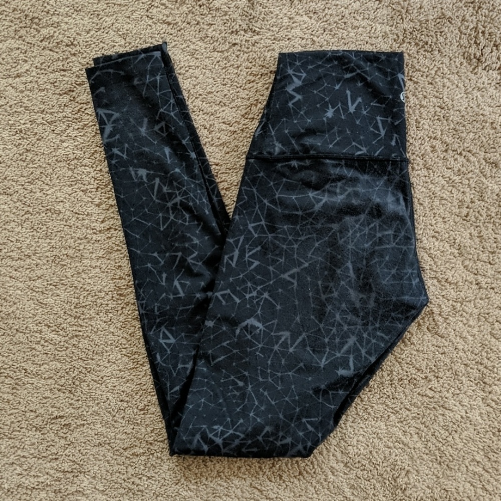Lululemon wunder under pant 6 Star crushed coal